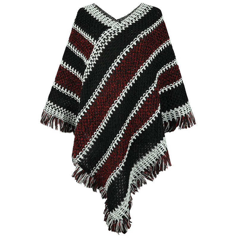 Mavilde | Varm strikket poncho